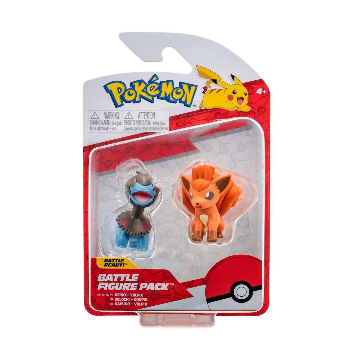 Φωτογραφία προϊόντος: Pokemon Φιγούρες W11 Deino + Vulpix – Jazwares JW095007-E