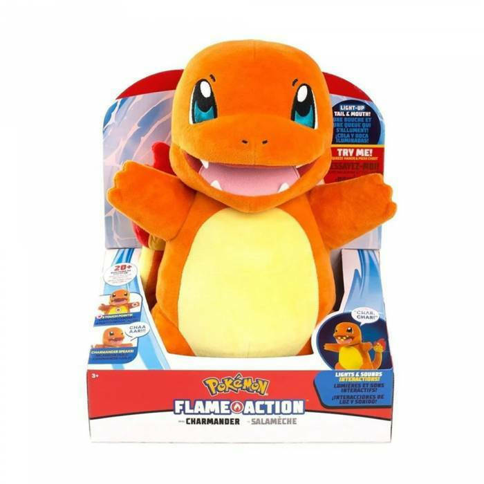 Φωτογραφία προϊόντος: Pokemon λούτρινο Charmander με ήχους και φως 25εκ - Jazwares JW097770