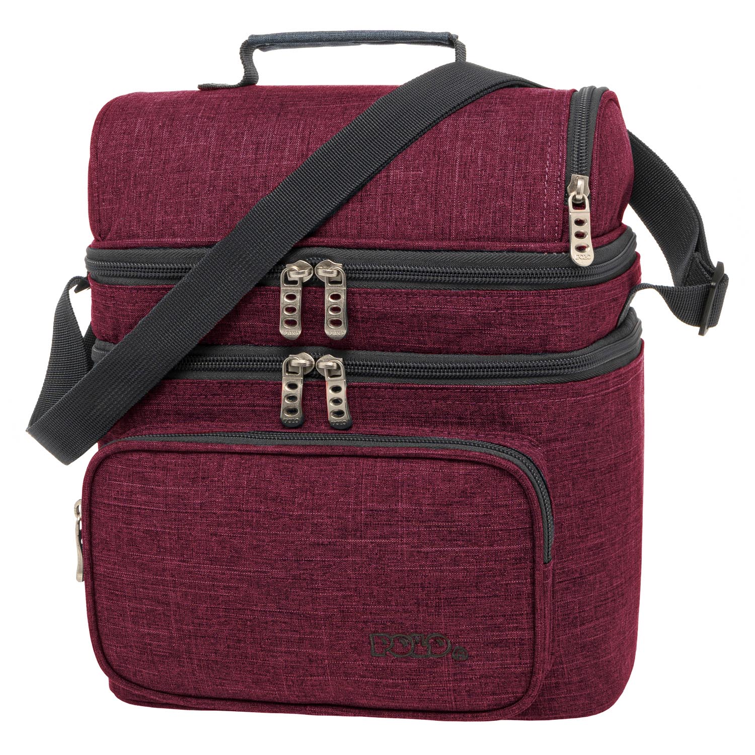 Φωτογραφία προϊόντος: Polo Double Cooler Ισοθερμικό Τσαντάκι Φαγητού Ώμου Μπορντό 907096-3300 (2022)