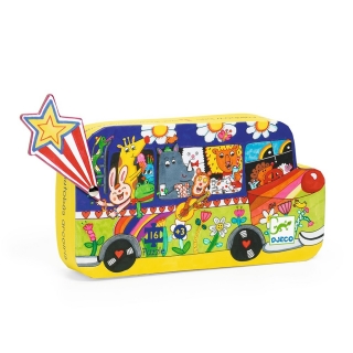 Φωτογραφία προϊόντος: Djeco Μίνι Παζλ 16 τεμ. The Rainbow Bus (16pcs) 07272