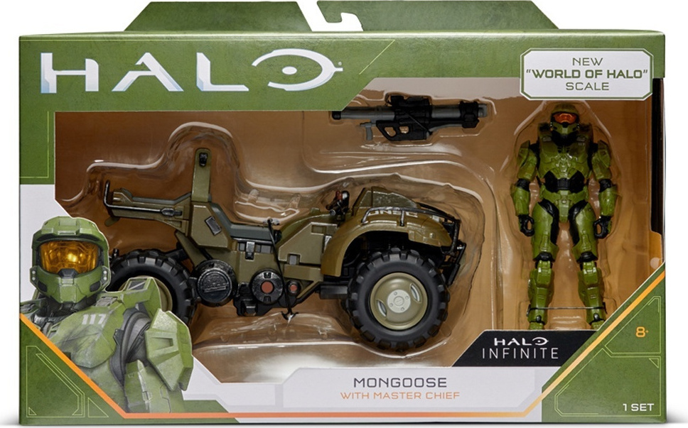 Φωτογραφία προϊόντος: HALO MASTER CHIEF ΜΕ MONGOOSE ΦΙΓΟΥΡΑ 9cm ΜΕ ΛΑΔΙ ΟΧΗΜΑ