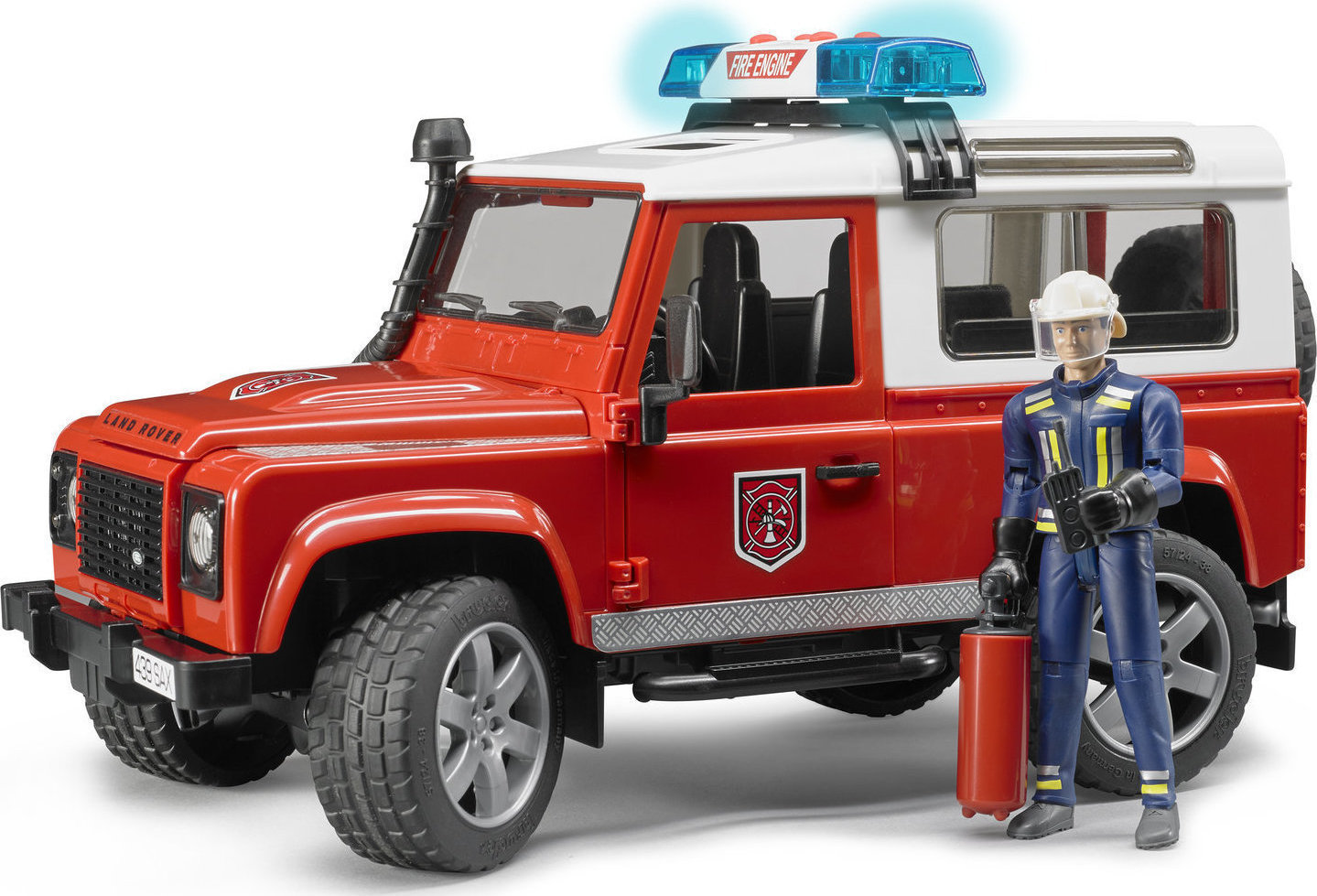 Φωτογραφία προϊόντος: Πυροσβεστικό Land Rover Station Wagon με Πυροσβέστη Bruder BR002596