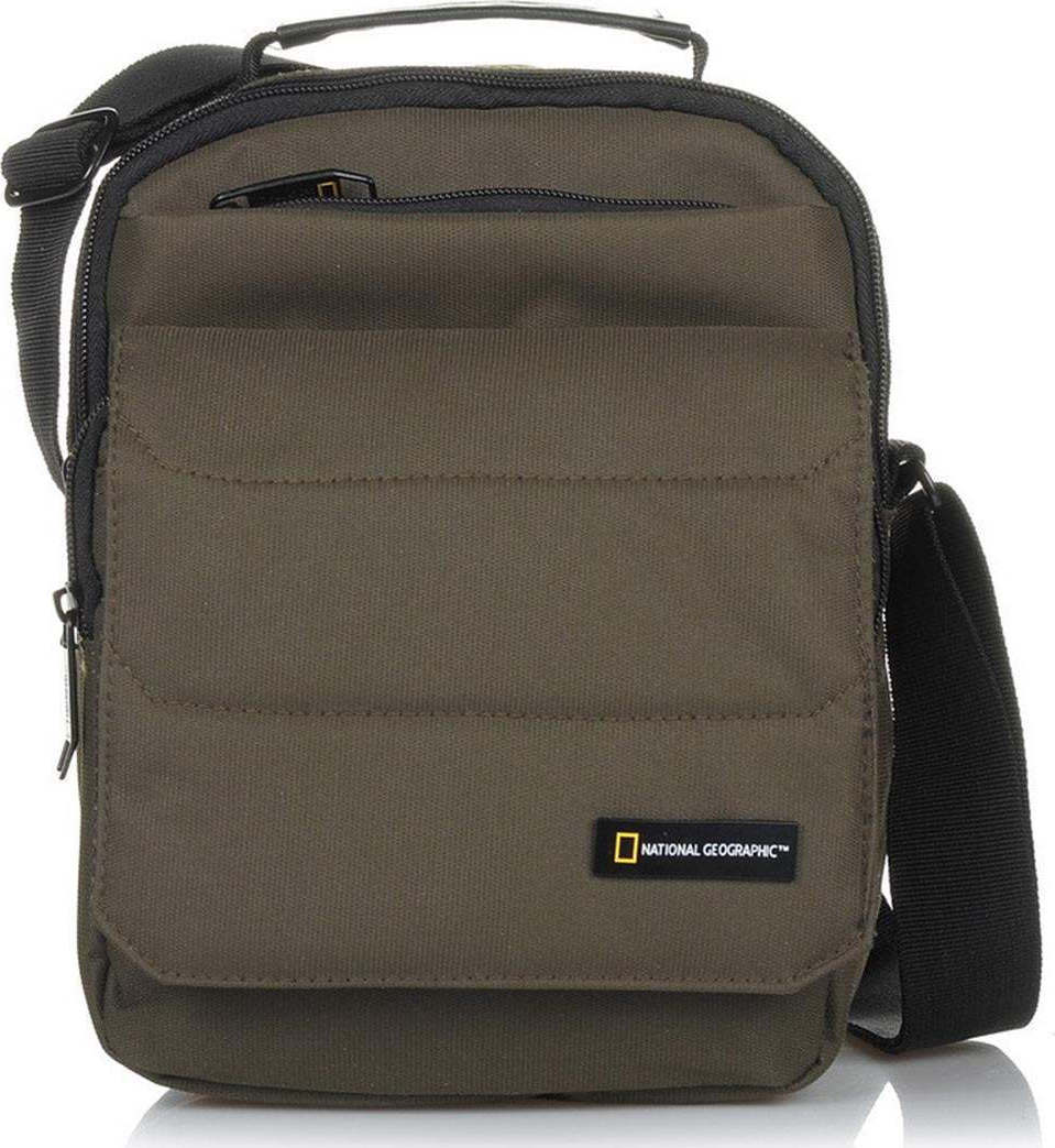 Φωτογραφία προϊόντος: National Geographic Utility Bag N00704-11 (Χακί) Ανδρική Τσάντα Ώμου/Χιαστί