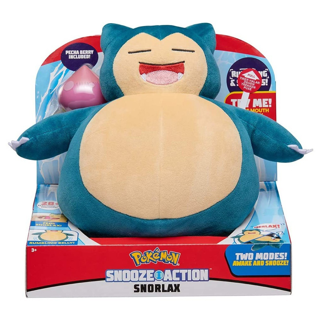 Φωτογραφία προϊόντος: Pokemon λούτρινο Snorlax με ήχους και φως 25εκ - Jazwares JW000027