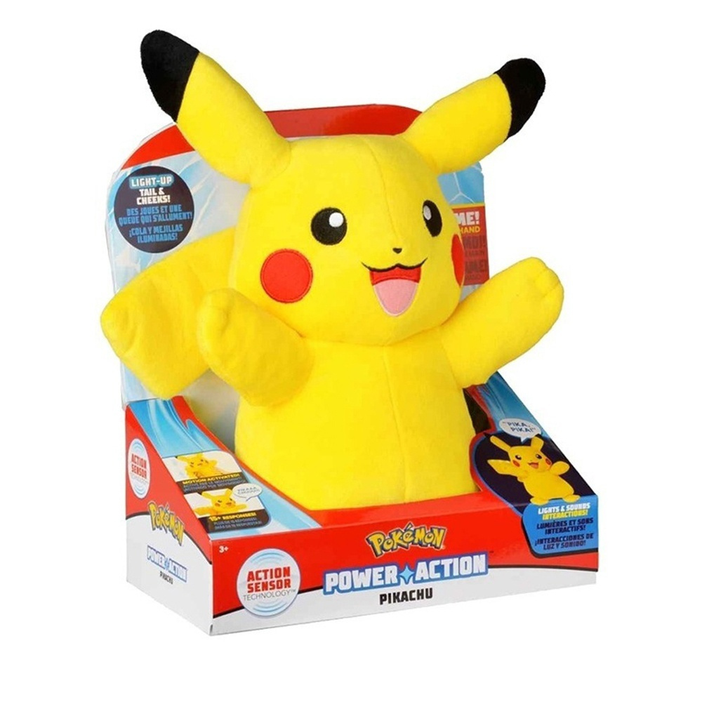 Φωτογραφία προϊόντος: Pokemon λούτρινο Pikachu με ήχους και φως 25εκ - Jazwares JW097834