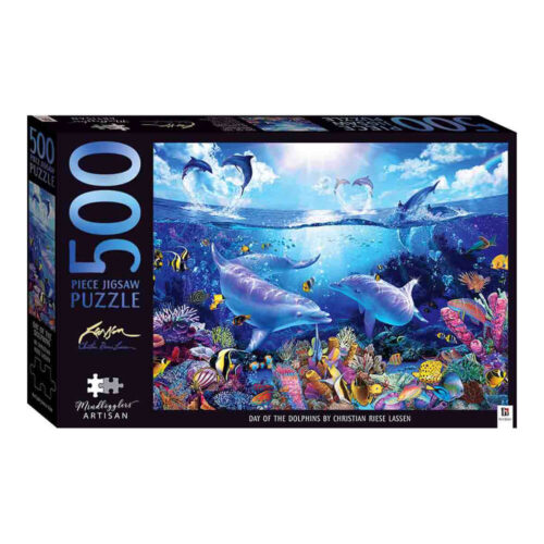 Φωτογραφία προϊόντος: Παζλ Hinkler: C Lassen Day of the Dolphins Mindbogglers Artisan 500κομμάτια