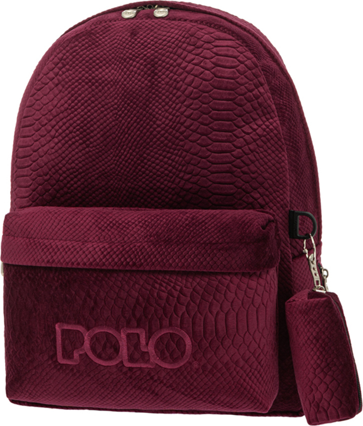 Φωτογραφία προϊόντος: Polo - Τσάντα πλάτης LIMITED EDITION Βελουτέ Μπορντό 2021 901125-3300