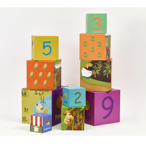 Φωτογραφία προϊόντος: VEGETABLE STACKING CUBES - Παιχνίδι Στοίβαξης Λαχανικά CL20028