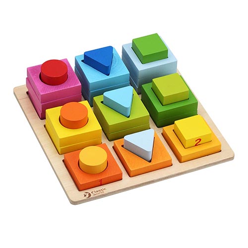 Φωτογραφία προϊόντος: GEOMETRIC BLOCKS - ΠΑΙΧΝΙΔΙ ΣΤΟΙΒΑΞΗΣ CL3538 (Classic World)