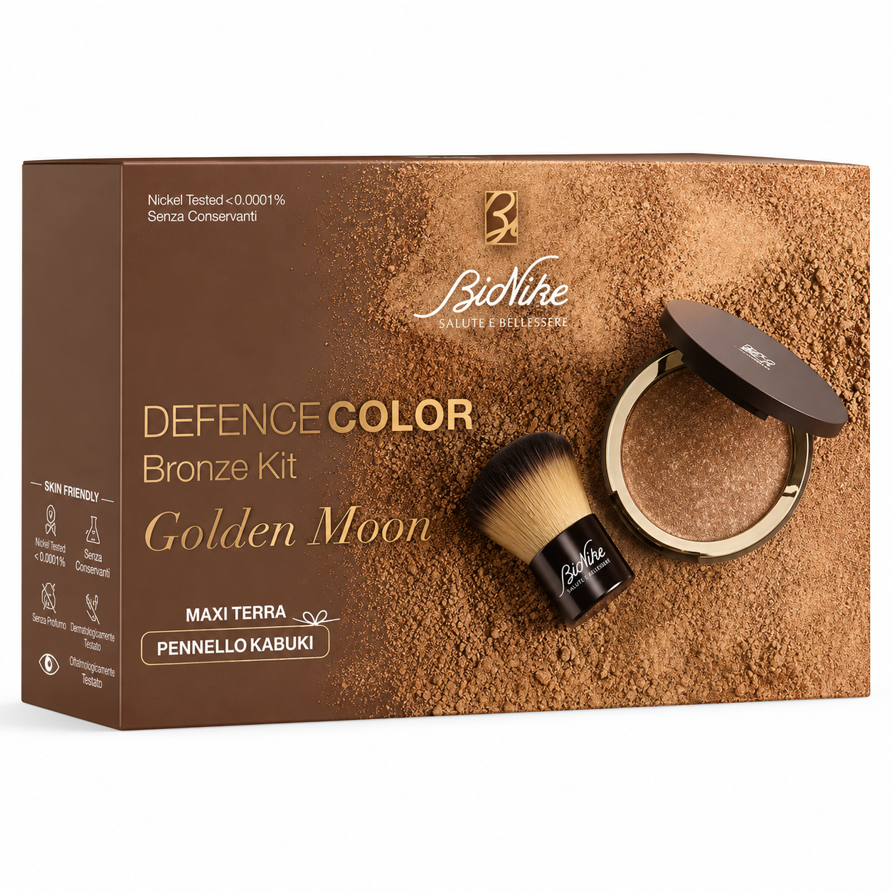 Φωτογραφία προϊόντος: BioNike Defence Color Bronze Kit Golden Moon με Maxi Bronzer & Πινέλο Kabuki