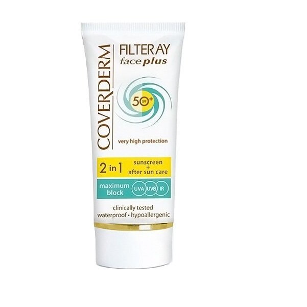 Φωτογραφία προϊόντος: Coverderm Face Plus SPF50+ 2in1 Αντηλιακή Κρέμα Προσώπου & After Sun 50ml