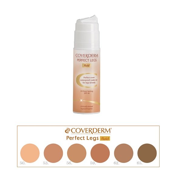 Φωτογραφία προϊόντος: Coverderm Perfect Legs Fluid SPF40 Αδιάβροχο Make-Up Σώματος 75ml - 53