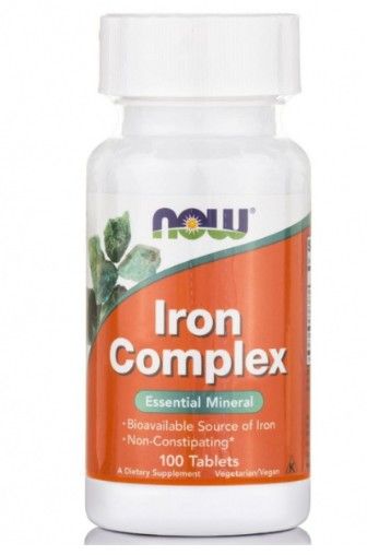 Φωτογραφία προϊόντος: Now Foods Iron Complex 100 tabs