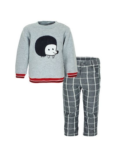 Φωτογραφία προϊόντος: All Stars Kids Fashion Βρεφικό σετ Σκαντζόχοιρος μπλούζα-παντελόνι 12915
