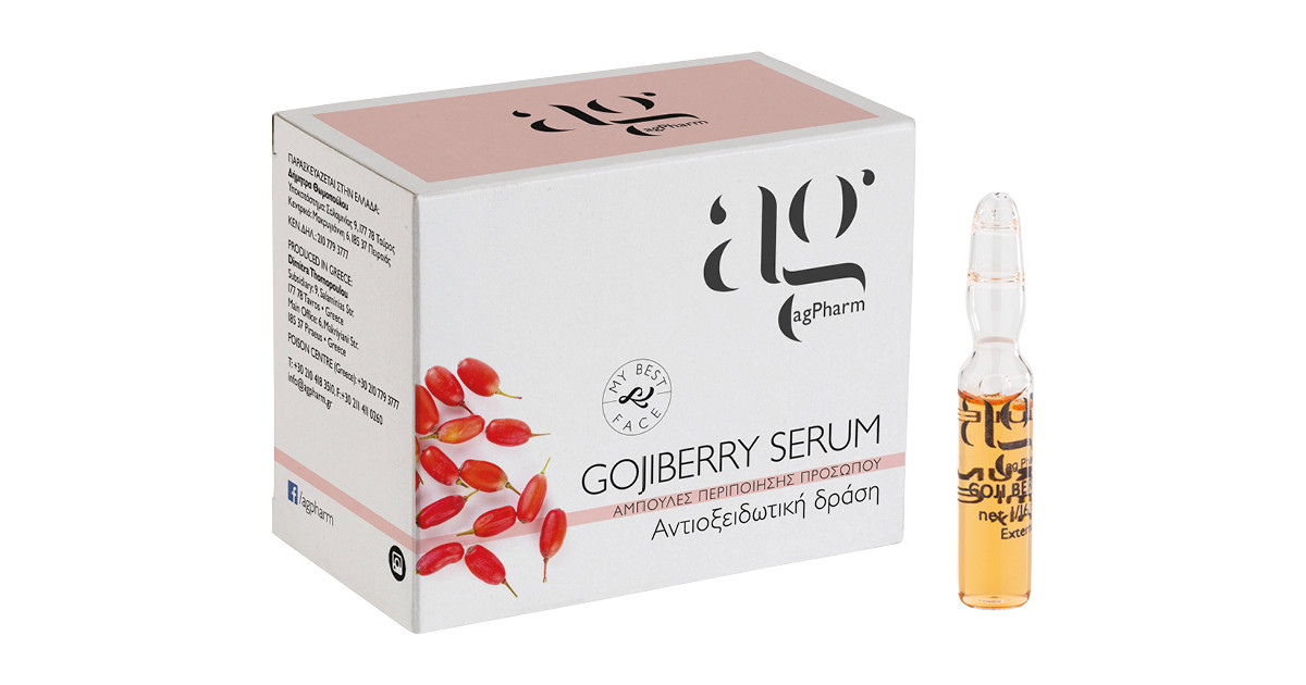 Φωτογραφία προϊόντος: Ag Pharm Gojiberry Ενυδατικό Serum Προσώπου με Πεπτίδια & Υαλουρονικό Οξύ 2ml