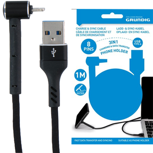 Φωτογραφία προϊόντος: GRUNDIG-24971 ΚΑΛΩΔΙΟ USB ΣΕ LIGHTNING 1m ( ΣΥΣΚΕΥΕΣ APPLE) GRUNDIG