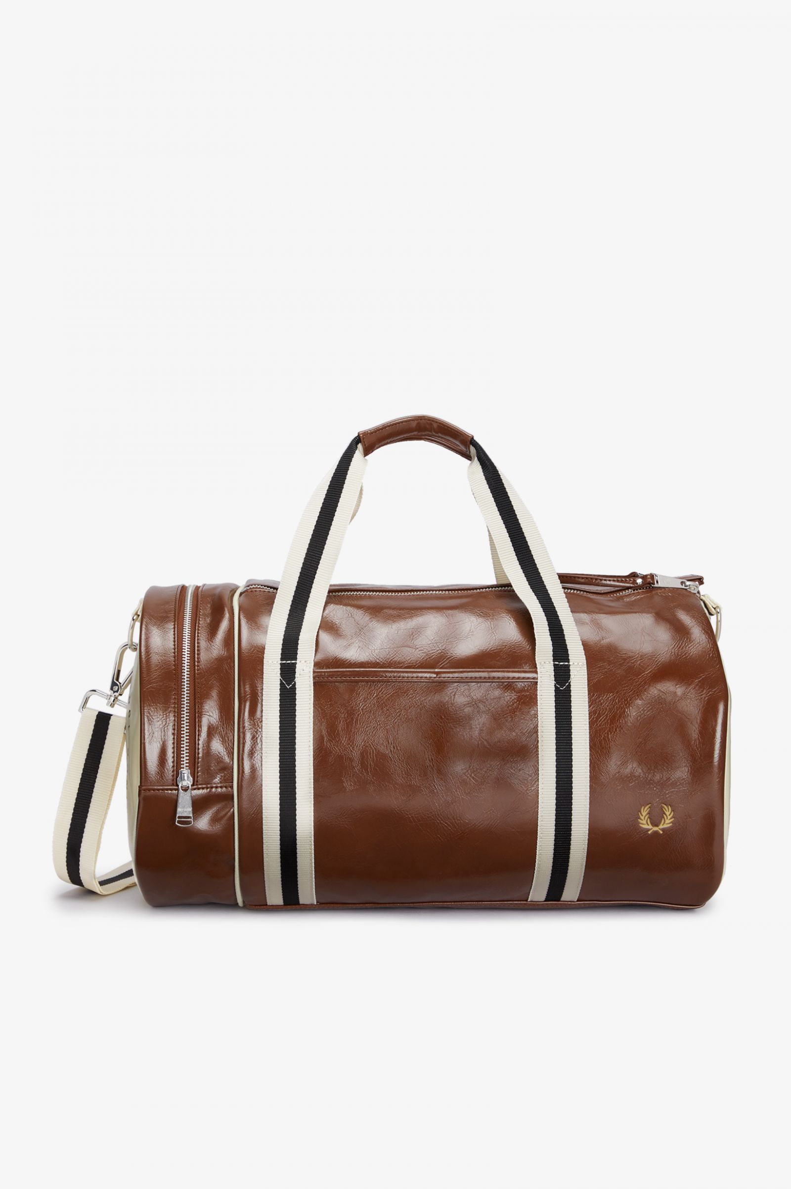 Φωτογραφία προϊόντος: Fred Perry Ανδρική Τσάντα Laurel Wreath Barrel Bag L3237-J89 Καφέ