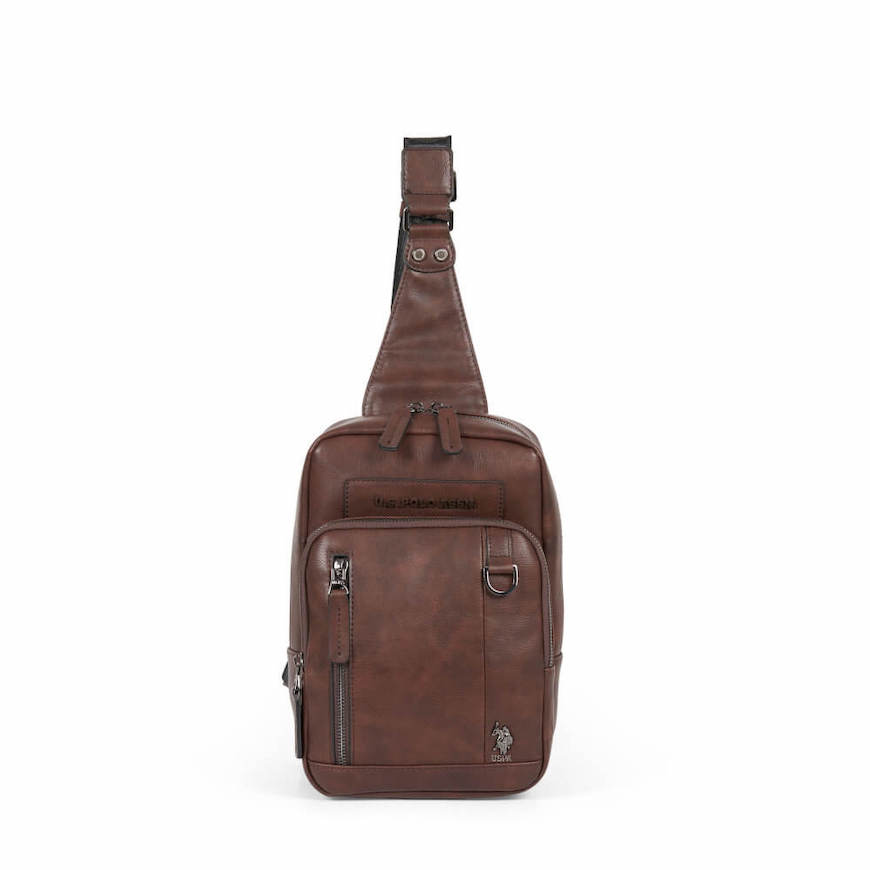 Φωτογραφία προϊόντος: U.S. Polo ASSN Ανδρική Τσάντα Cambridge Slim Backpack PU BIUCB5741MVP-511 Καφέ
