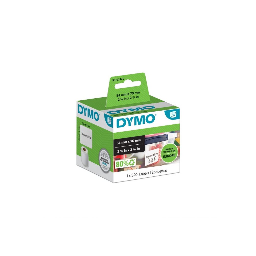 Φωτογραφία προϊόντος: DYMO 99015 LW Ετικέτες Δισκέτας 70x54 (S0722440, 5411313990158)
