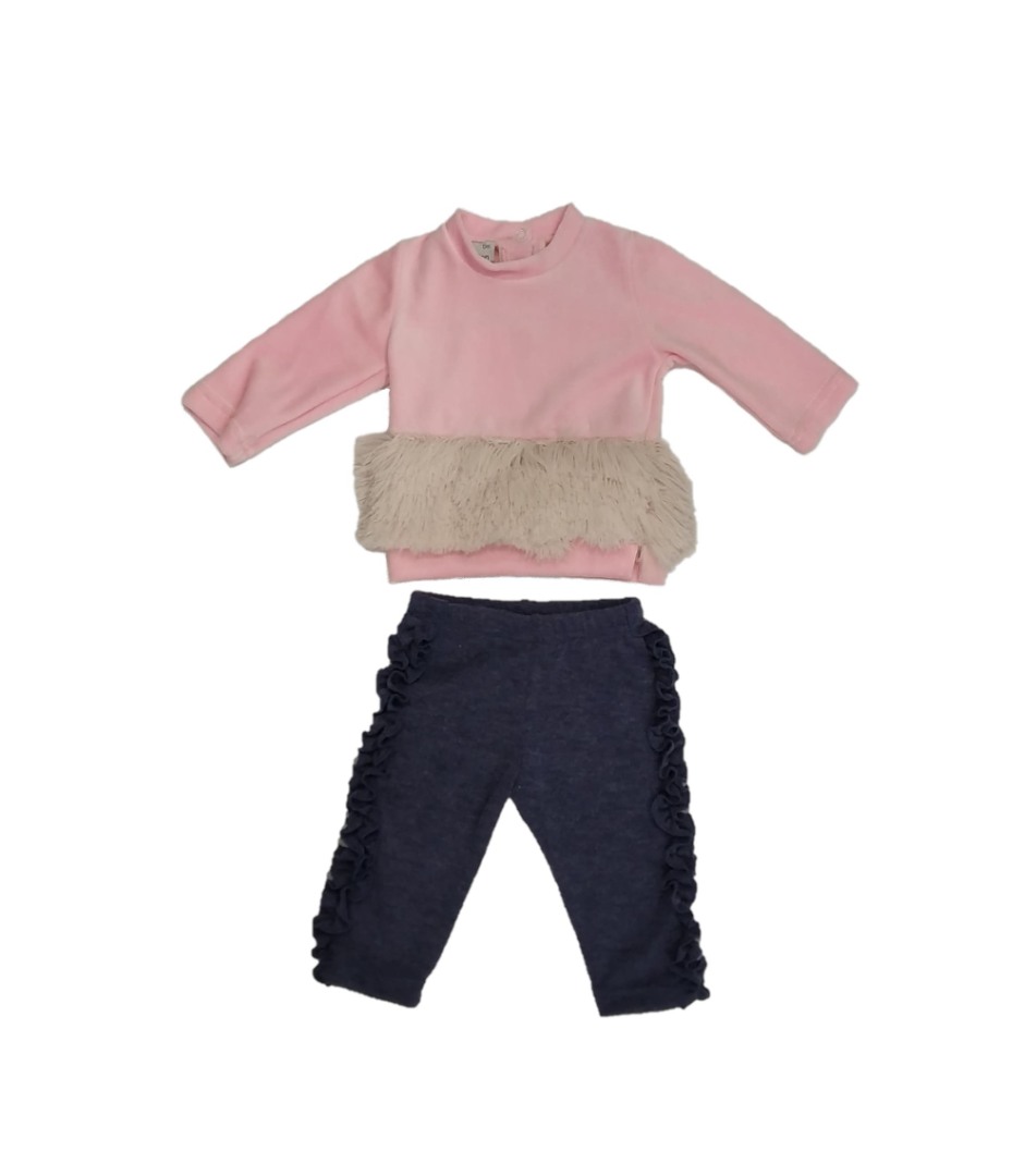 Φωτογραφία προϊόντος: M&B Kid's Fashion Σετ Μπλούζα Παντελόνι ροζ/ σκούρο μπλε 1313