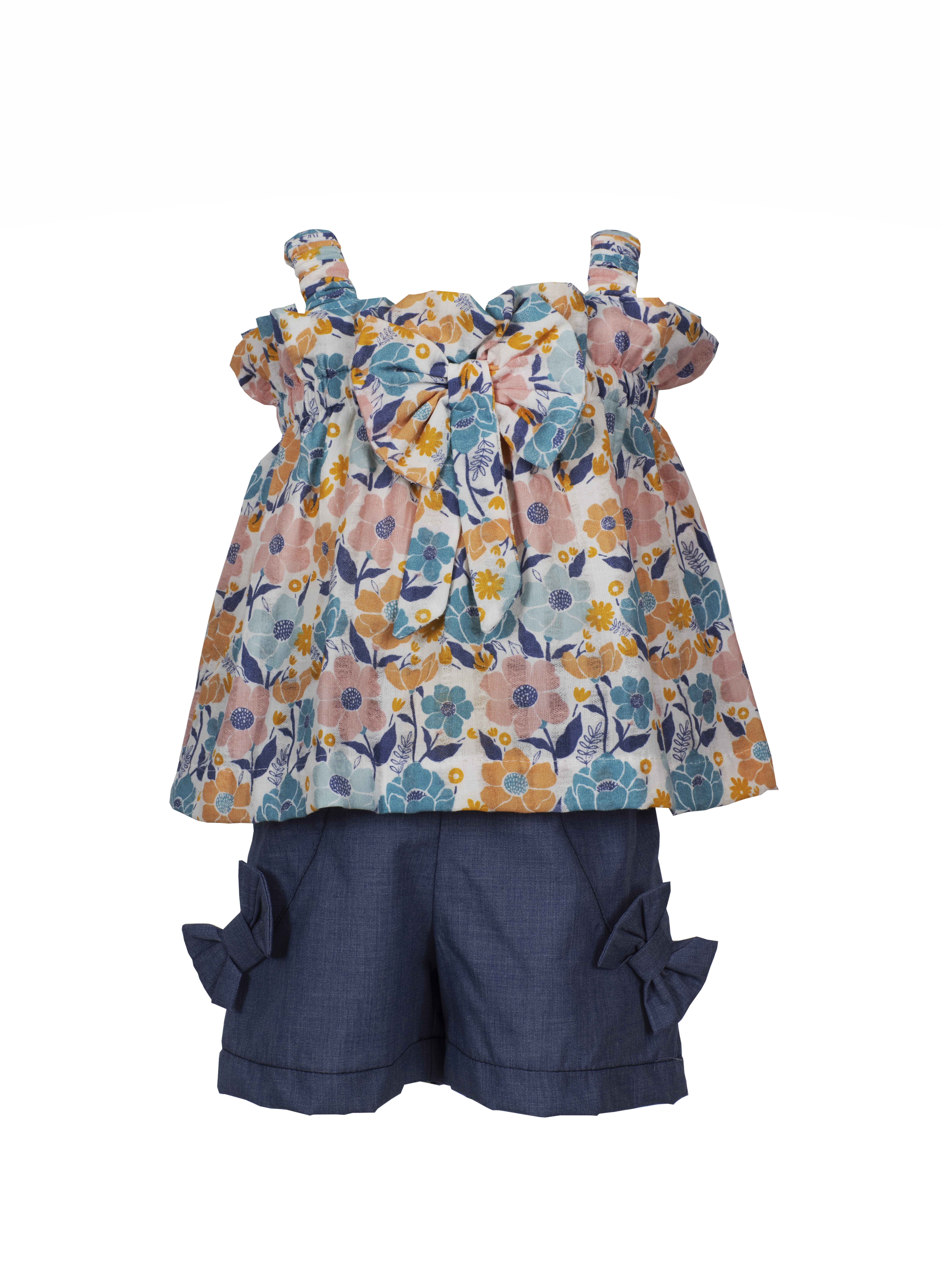 Φωτογραφία προϊόντος: M&B Kid's Fashion Σετ Σορτς Τούνικ φλοράλ/ μπλε 1609