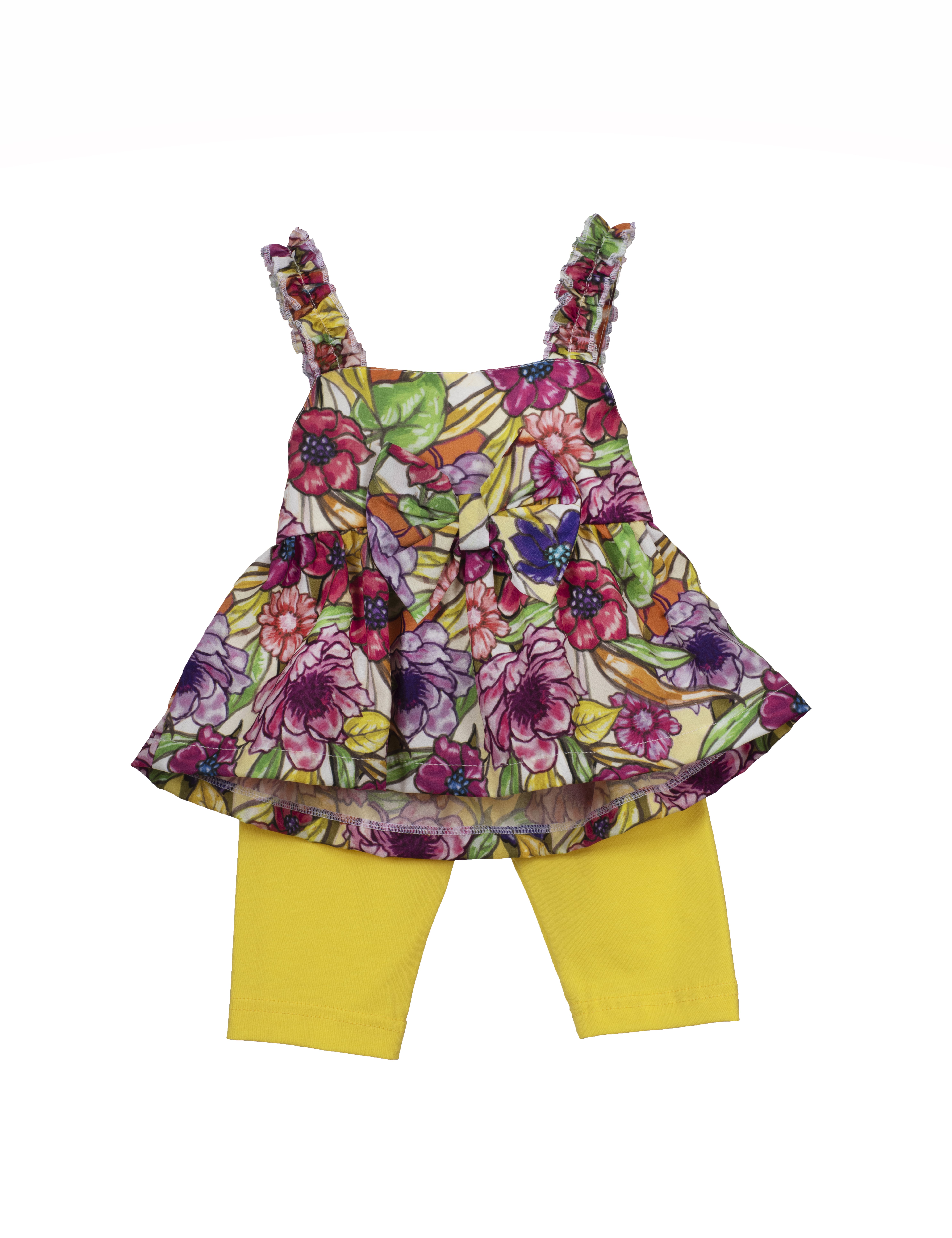 Φωτογραφία προϊόντος: M&B Kid's Fashion Σετ Τούνικ Κολάν φλοράλ / κίτρινο 1601