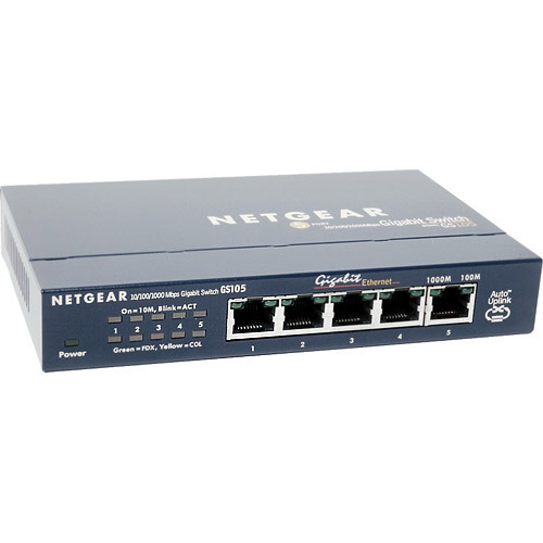 Φωτογραφία προϊόντος: Netgear GS 105GE Switch 5 θυρών 10/100/1000