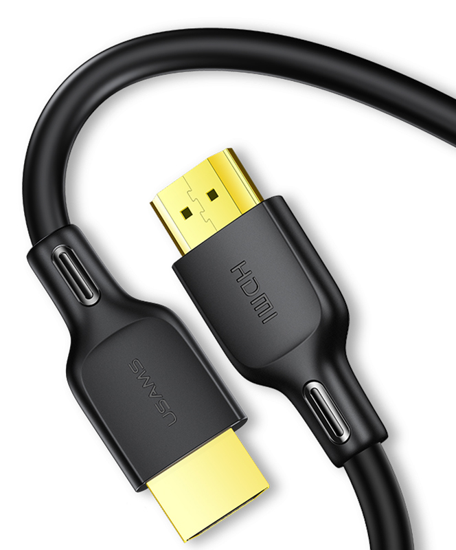 Φωτογραφία προϊόντος: USAMS Καλώδιο HDMI 2.0 U49 (4K, 3D, 18Gbps), μαύρο, 3m