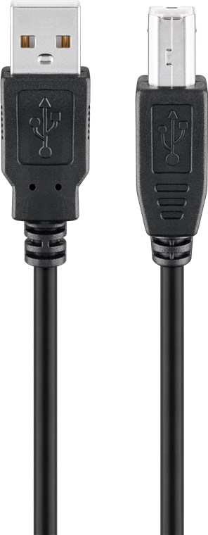 Φωτογραφία προϊόντος: GOOBAY καλώδιο USB 2.0 σε USB Type B 93597, 3m, μαύρο
