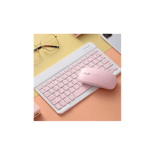 Φωτογραφία προϊόντος: SMARTEO Keyboard Chroma 10" + mouse Bluetooth με Ελληνικό πληκτρολόγιο (ροζ)