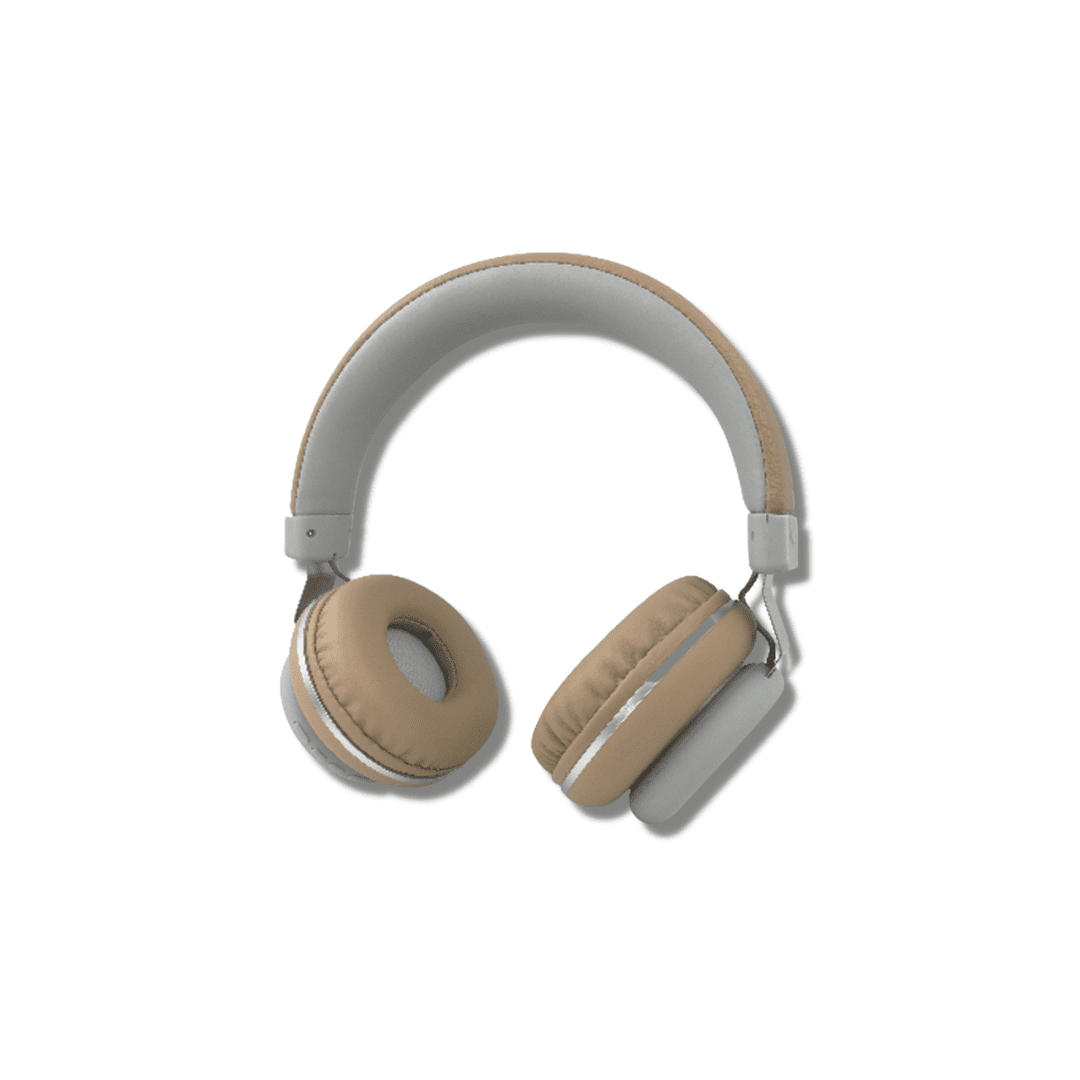 Φωτογραφία προϊόντος: SMARTEO Premium Leather Ασύρματα Noise Cancelling Headphones BT360x – Μπέζ