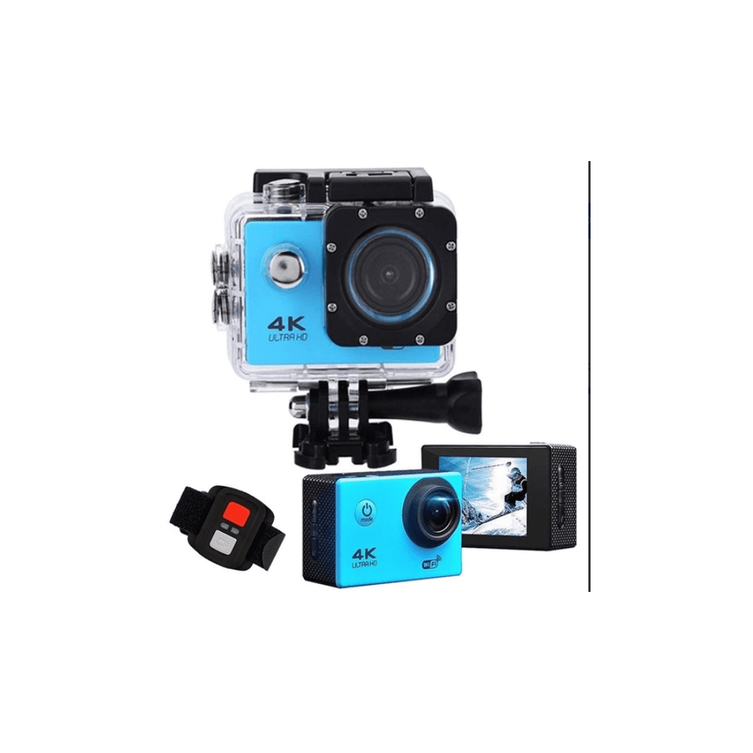 Φωτογραφία προϊόντος: ACTION CAMERA 4K Αδιάβροχη WIFI ACXU400 Μπλε (OEM)