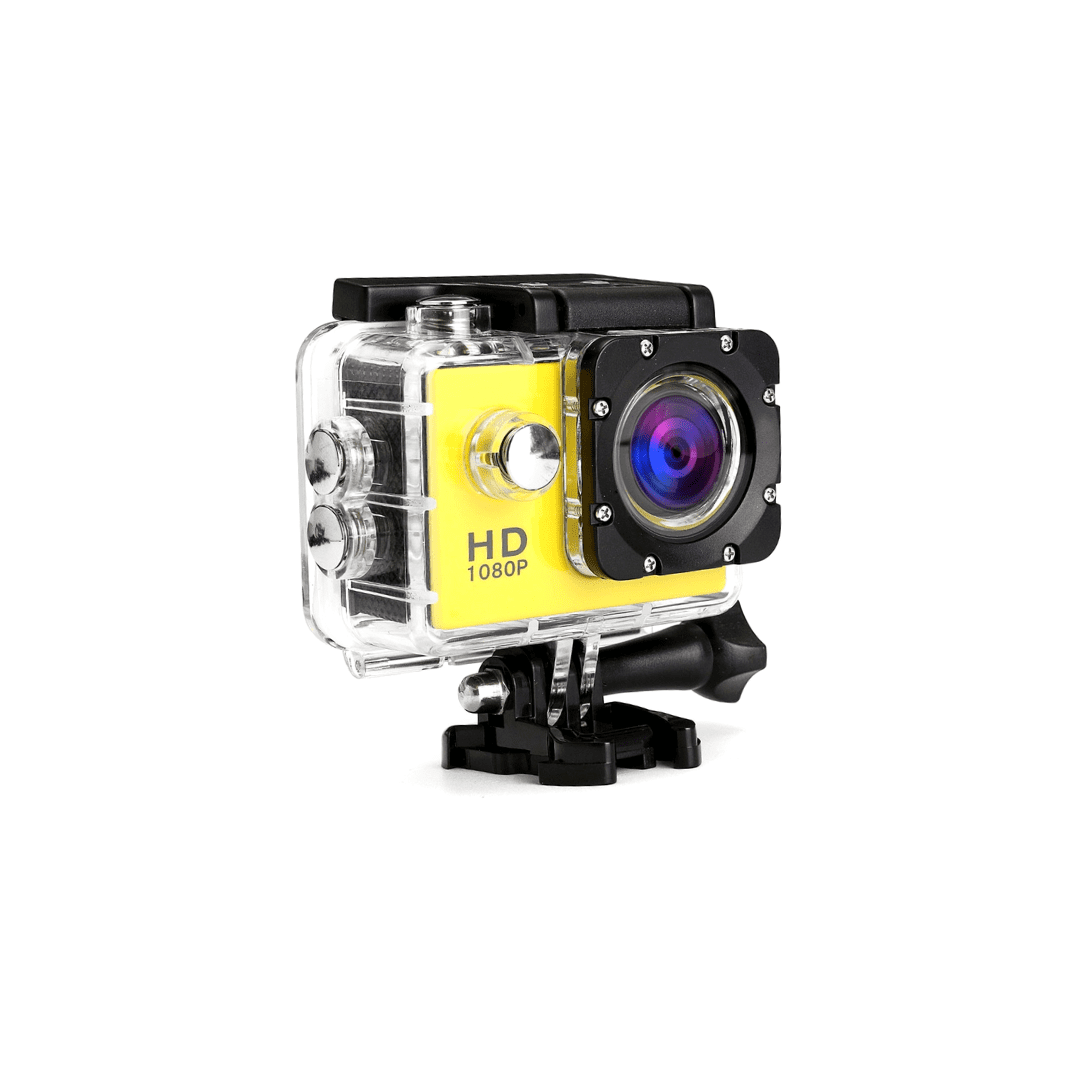 Φωτογραφία προϊόντος: Action Camera Αδιάβροχη ACX-200 Κίτρινο (OEM)