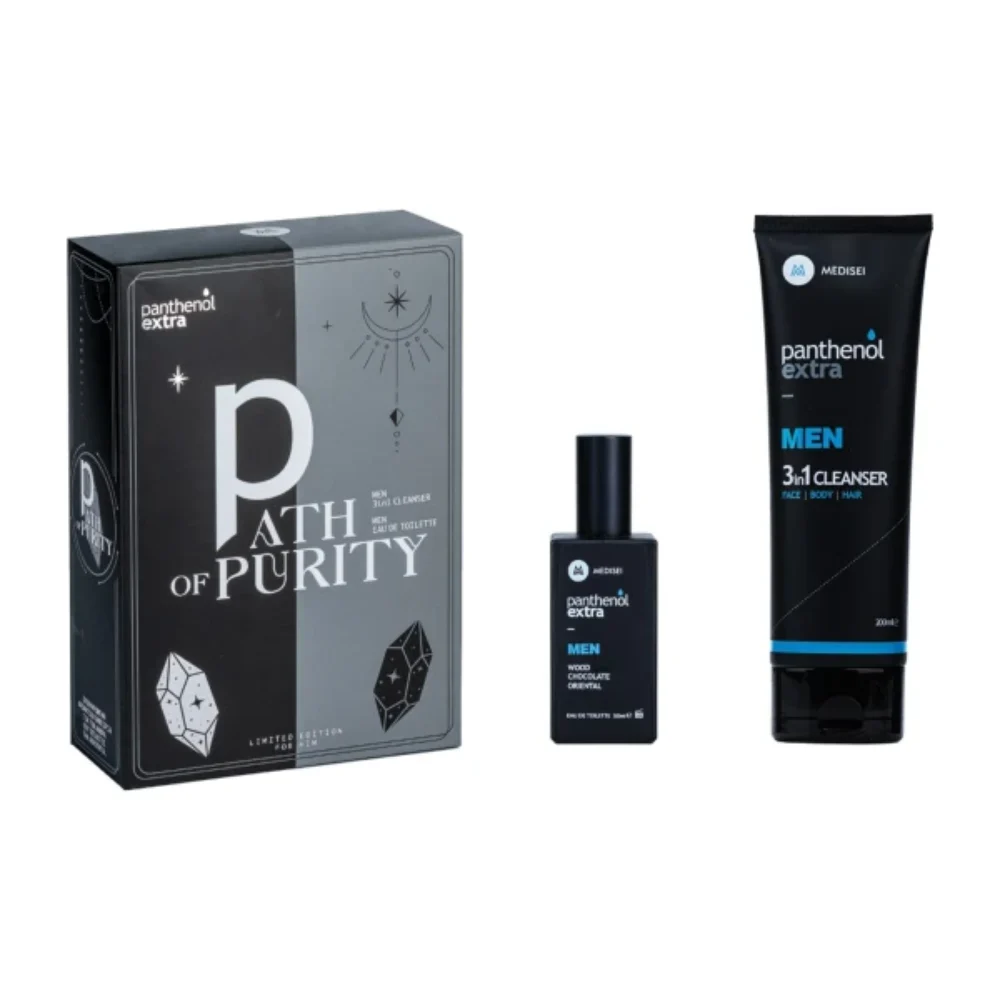 Φωτογραφία προϊόντος: Panthenol Extra Promo Path of Purity Men 3in1 Cleanser 200ml + EDT 50ml