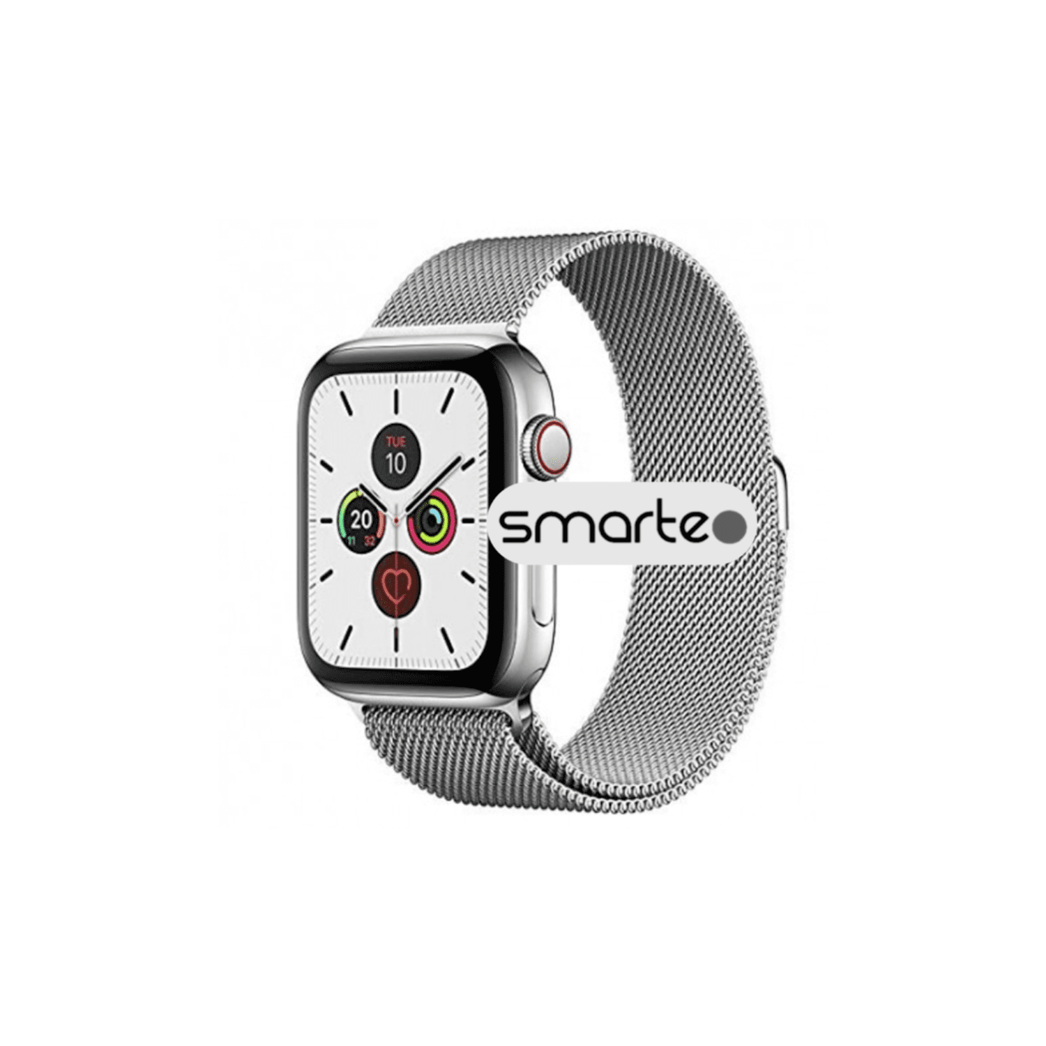 Φωτογραφία προϊόντος: Μεταλλικό bracelet για Smarteo Q5200s/W2600, i-watch κλπ Ασημί