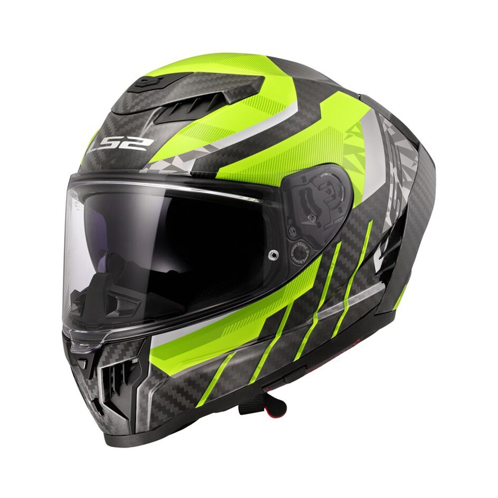 Φωτογραφία προϊόντος: ΚΡΑΝΟΣ FULL FACE FF807 DRAGON TRAX H-VIS YELLOW ECE 22.06 | LS2