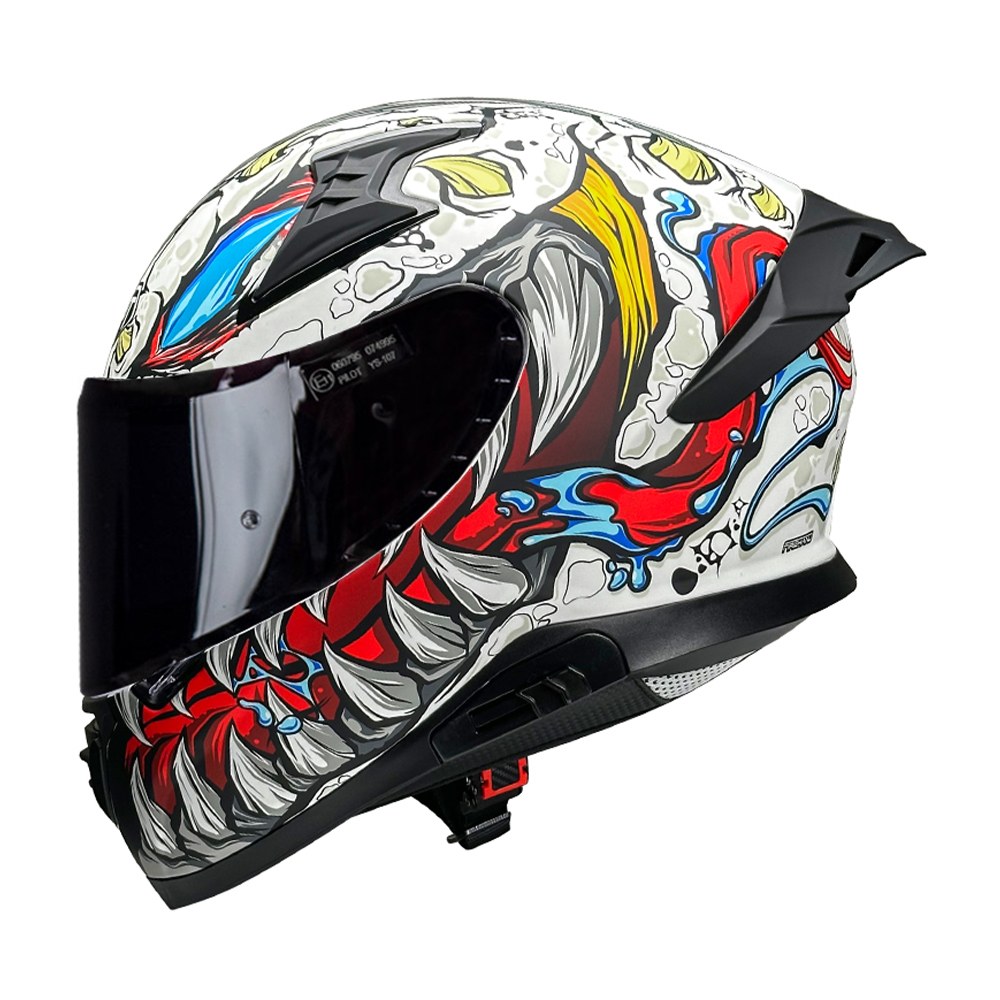 Φωτογραφία προϊόντος: ΚΡΑΝΟΣ FULL FACE SNAKE SV REPTILE-X WHITE GLOSS ECE 22.06 | PILOT