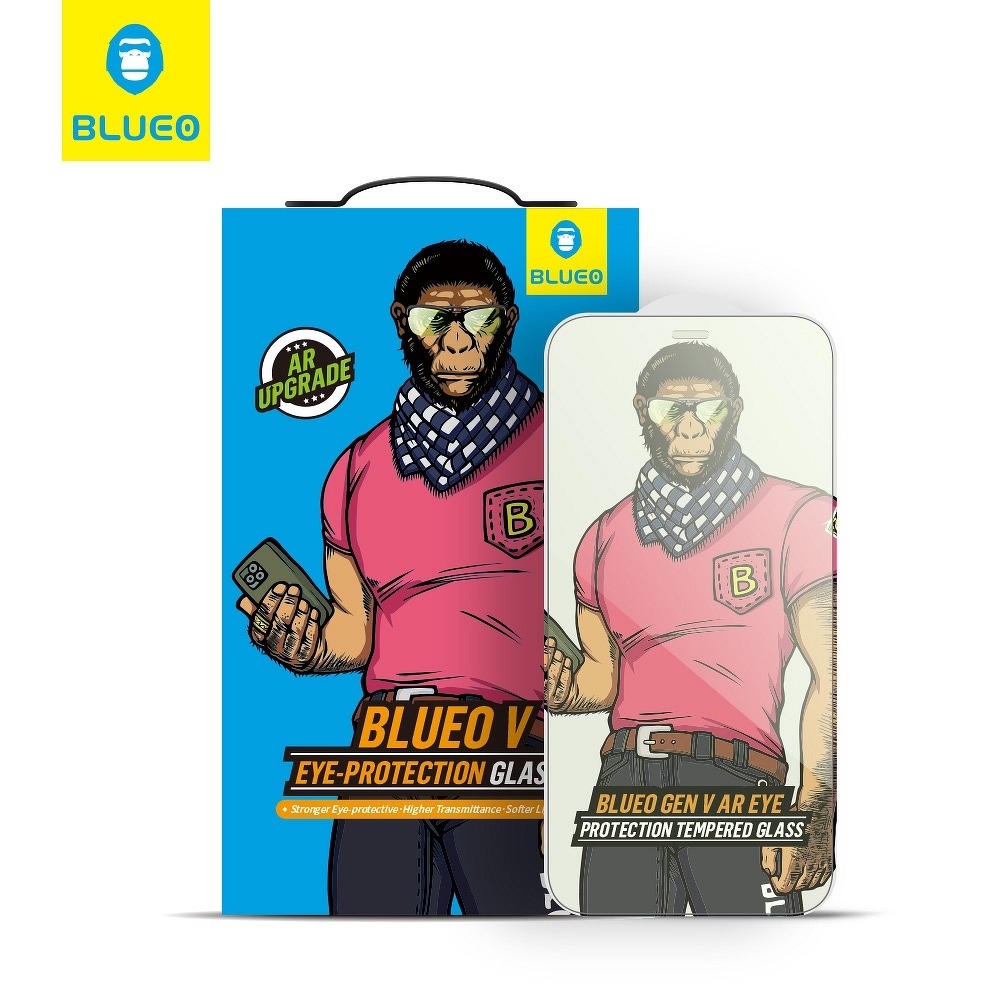 Φωτογραφία προϊόντος: BlueO 5D Mr. Monkey Glass - Apple iPhone X/XS/11 Pro black (Strong Anti-Blue)