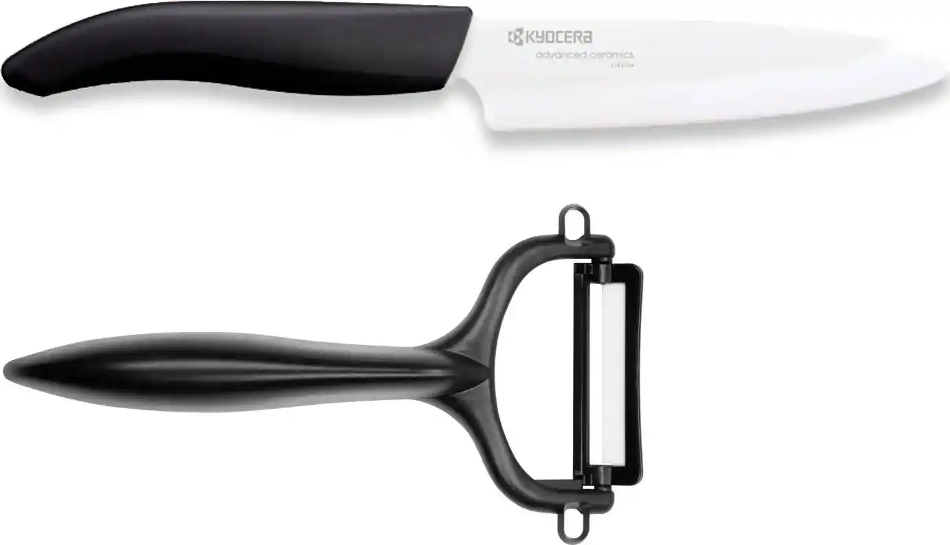Φωτογραφία προϊόντος: Kyocera Gen Starter Set Σετ Μαχαίρι Λαχανικών & Αποφλοιωτής Κεραμικό 11cm - Πράσινο