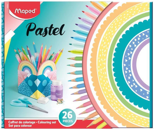 Φωτογραφία προϊόντος: MAPED SET ΖΩΓΡΑΦΙΚΗΣ PASTEL ΧΡΩΜΑΤΑ