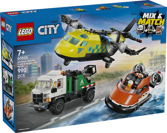 Φωτογραφία προϊόντος: Lego 60505 AIRPLANE, SERVICE TRUCK +amp; HOVERCRAFT REMIX