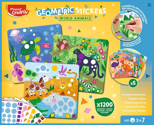 Φωτογραφία προϊόντος: MAPED CREATIVE GEOMETRIC STICKERS WORLD ANIMALS ΜΩΣΑΙΚΟ ΑΥΤΟΚΟΛΛΗΤΑ