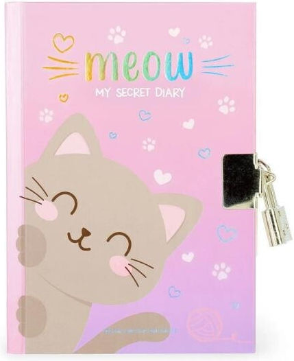 Φωτογραφία προϊόντος: LEGAMI SECRET DIARY WITH PADLOCK - MY SECRET DIARY - KITTY ΗΜΕΡΟΛΟΓΙΟ ΜΕ ΚΛΕΙΔΙ