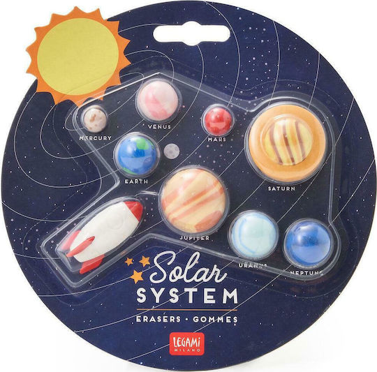 Φωτογραφία προϊόντος: LEGAMI SOLAR SYSTEM - SET OF 9 ERASERS ΣΕΤ ΓΟΜΕΣ