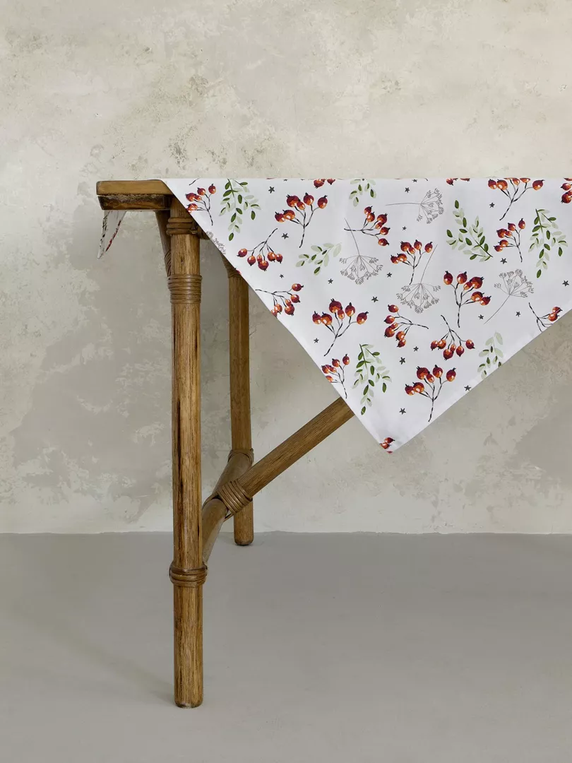 Φωτογραφία προϊόντος: Καρέ Mistletoe Λευκό, Κόκκινο, Πράσινο Καρέ 85x85