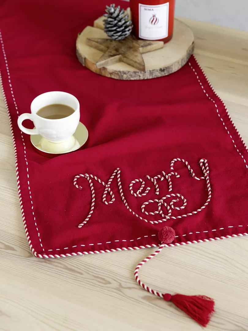 Φωτογραφία προϊόντος: Runner Merry Xmas Κόκκινο Runner 40x160
