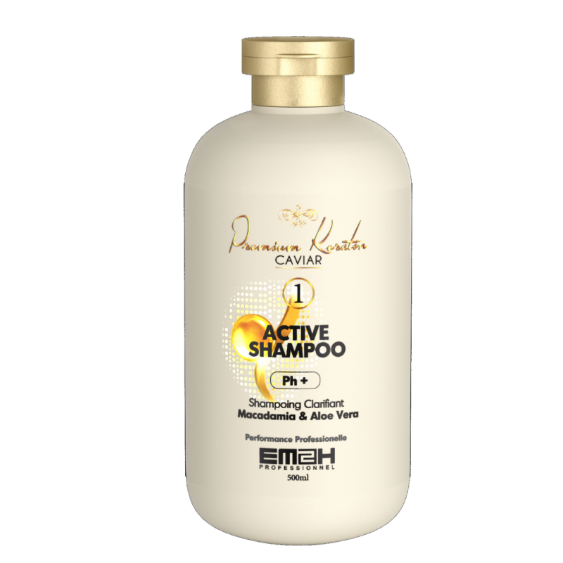 Φωτογραφία προϊόντος: EM2H Professional Premium Keratin Caviar Active Shampoo Σαμπουάν για Βαθύ Καθαρισμό 500ml