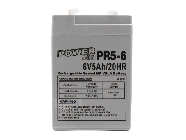 Φωτογραφία προϊόντος: POWER AGM PR5-6 6V 5Ah