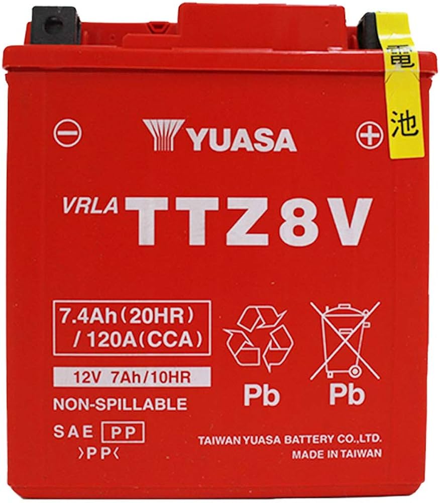 Φωτογραφία προϊόντος: YUASA AGM TTZ8V 12V 7.4Ah 120A (CCA)