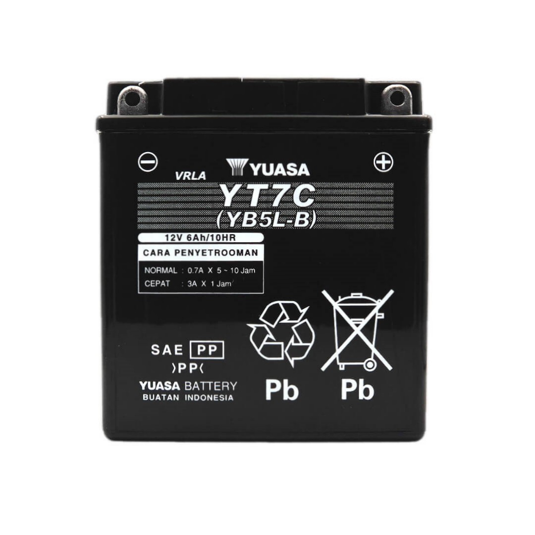 Φωτογραφία προϊόντος: YUASA AGM YT7C 12V 6Ah 85A (CCA)